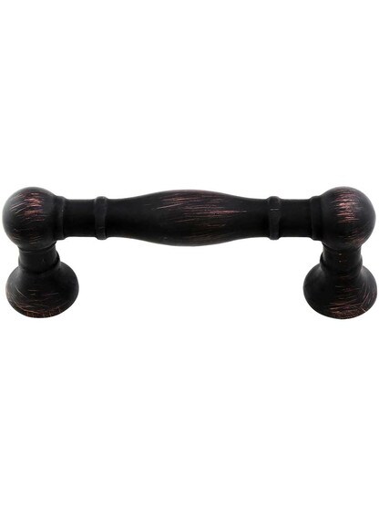 Fuller Cabinet Pull - 3 inch Center-to-Center in Vintage Bronze.